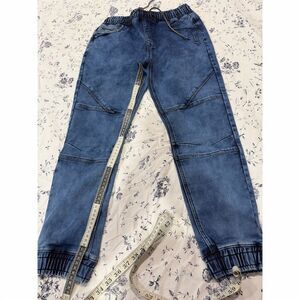 Xios  Men's Medium Blue Jogger Pants Elastic Waistband